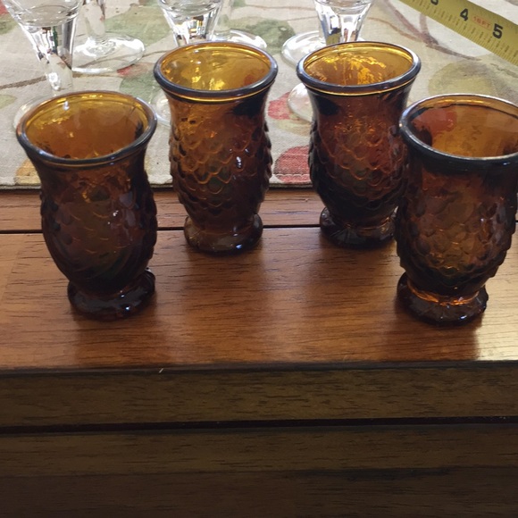 Vintage Other - Brown Mini Glass vases